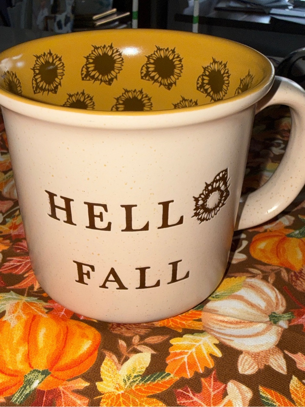 Better Living "Hello Fall" Sunflower
Ceramic Coffee Mug NWOT